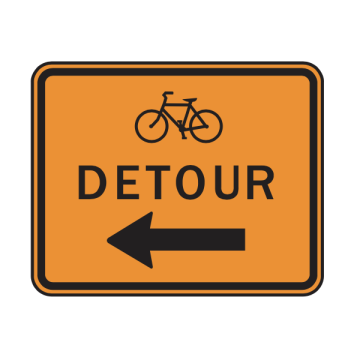 MUTCD M4-9c Detour (Bicycle)