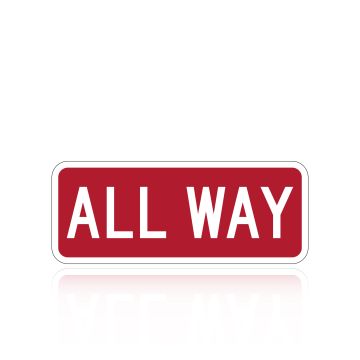 MUTCD R1-3P All Way Sign