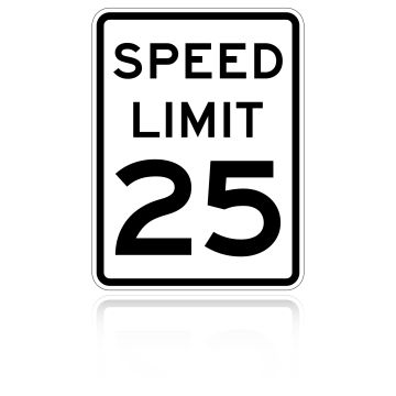 MUTCD R2-1 Speed Limit Sign