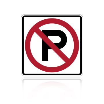 MUTCD R8-3 No Parking Symbol