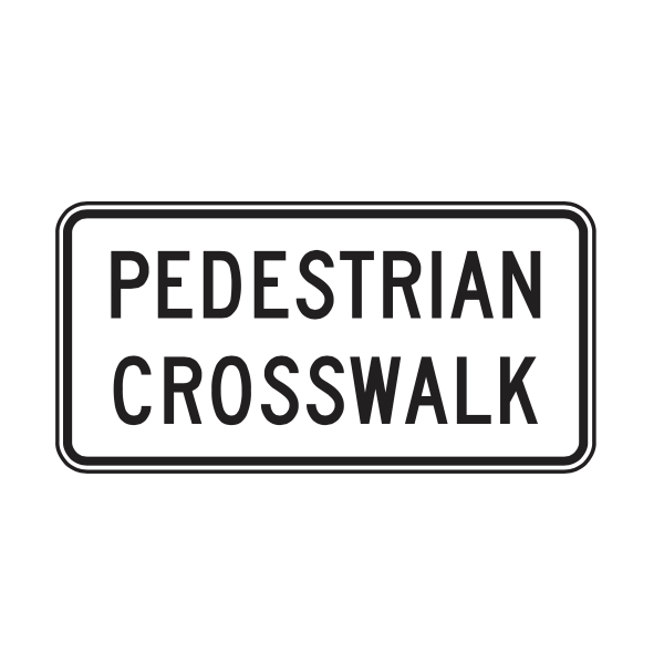 trafficthingz.com: MUTCD R9-8 Pedestrian Crosswalk