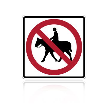 MUTCD R9-14 No Equestrians