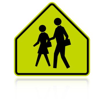 MUTCD S1-1 School Crosswalk Sign