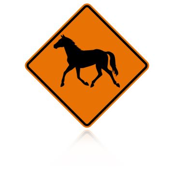 MUTCD W11-22 Horse