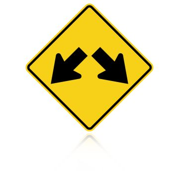 MUTCD W12-1 Double Arrow