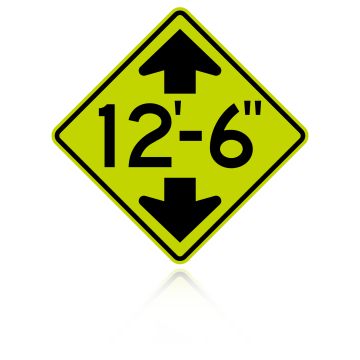 MUTCD W12-2 Low Clearance Sign