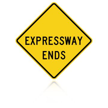 MUTCD W19-4 Expressway Ends