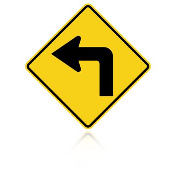 MUTCD W1-1L Turn Left