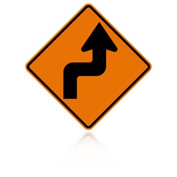 MUTCD W1-3R Right Reverse Turn