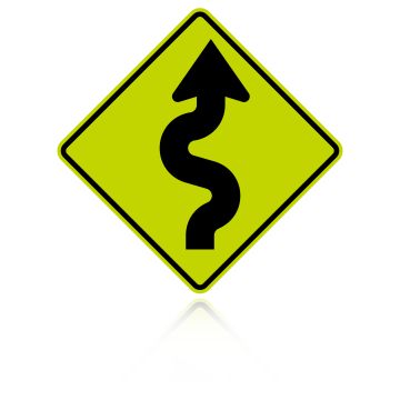 MUTCD W1-5R Right Winding Road