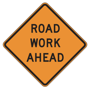 MUTCD W20-1 Road Work Ahead