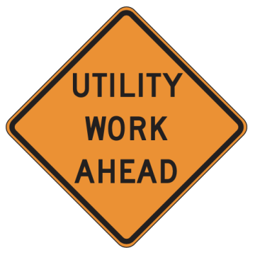 MUTCD W21-7 Utility Work Ahead