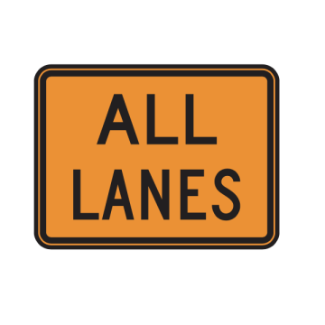 MUTCD W24-1cP All Lanes