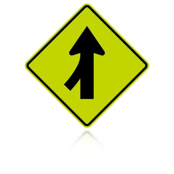 MUTCD W4-1L Merge Left