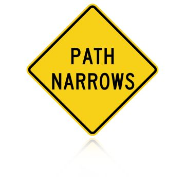 MUTCD W5-4A Path Narrows