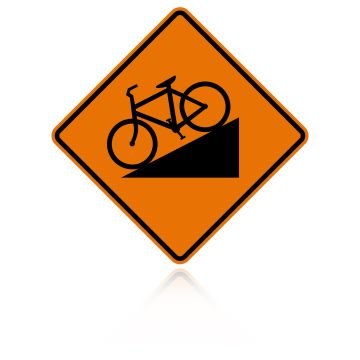 MUTCD W7-5 Hill (Bicycle)