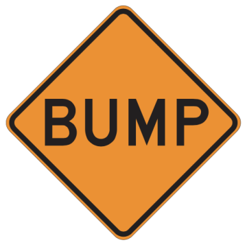 MUTCD W8-1 Bump Sign