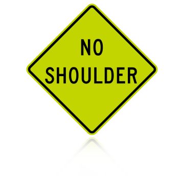 MUTCD W8-23 No Shoulder