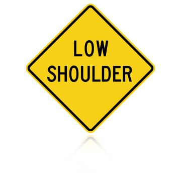 MUTCD W8-9 Low Shoulder