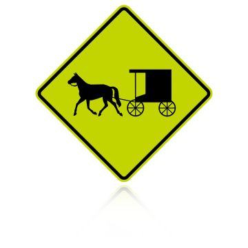 MUTCD W11-14 Horse and Buggy Traffic