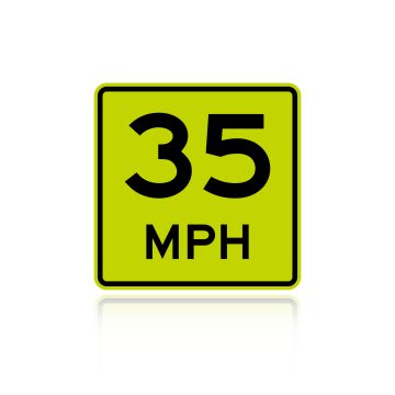 MUTCD W13-1 Advisory 35 MPH