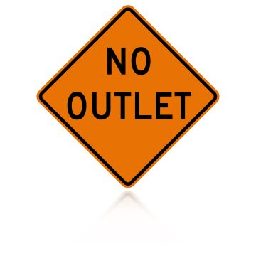 MUTCD W14-2 No Outlet