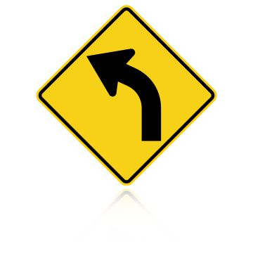 MUTCD W1-2L Curve Left