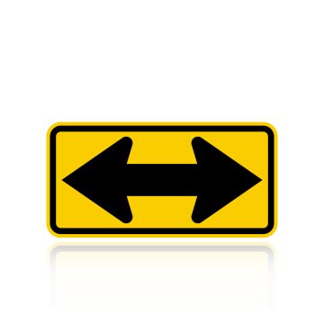 MUTCD W1-7 Two Direction Large Arrow