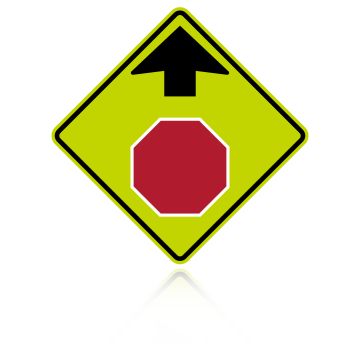 MUTCD W3-1 Stop Sign Ahead