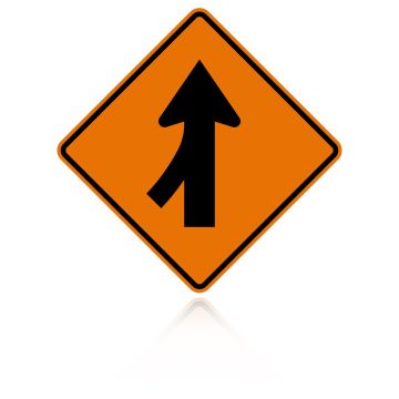 MUTCD W4-1L Merge Left