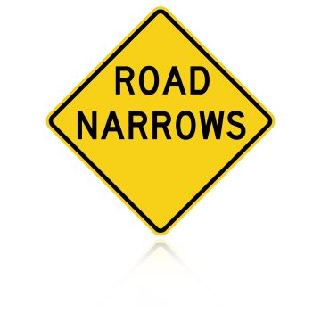 MUTCD W5-1 Road Narrows