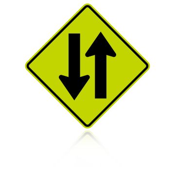 MUTCD W6-3 Two Way Traffic