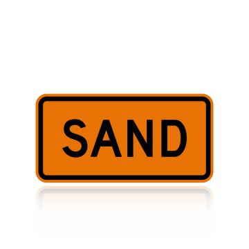 MUTCD W7-4DP Sand (plaque)