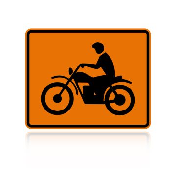 MUTCD W8-15P Motorcycle