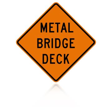 MUTCD W8-16 Metal Bridge Deck