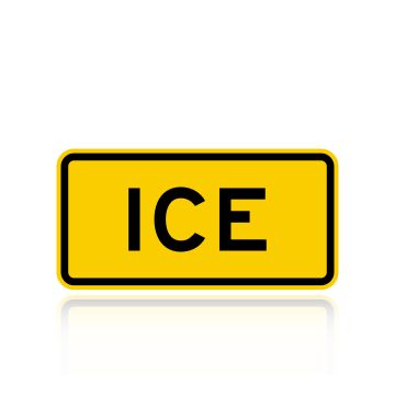 MUTCD W8-5AP Ice