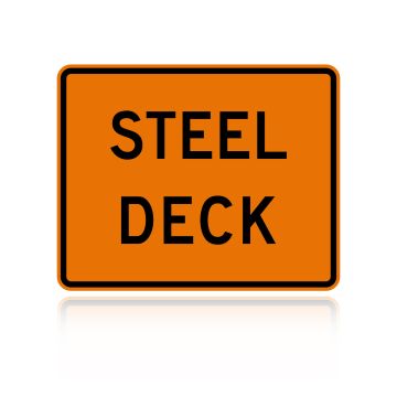 MUTCD W8-5BP Steel Deck