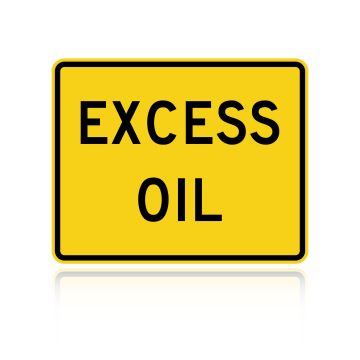 MUTCD W8-5CP Excess Oil